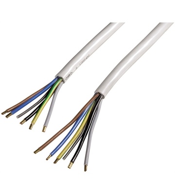 XavaX Elektroherd-Zuleitung 2,5 m (weiß)