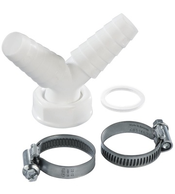 XavaX Y-Verbinder für Ablaufschläuche (weiss)