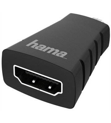Hama Micro-HDMI auf HDMI-Adapter (4K) (schwarz)
