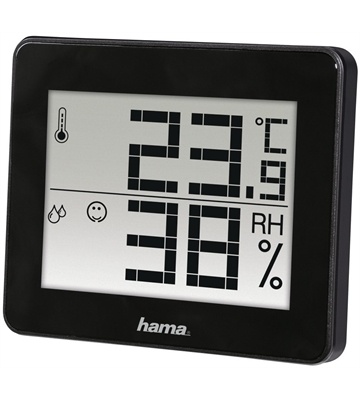 Hama TH-130 Thermo-/Hygrometer (schwarz)