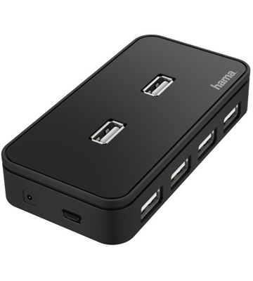 Hama USB-Hub 7 Ports (schwarz)