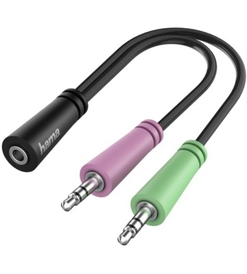 Hama 3,5-mm-Audio-Klinke-Adapter (schwarz)