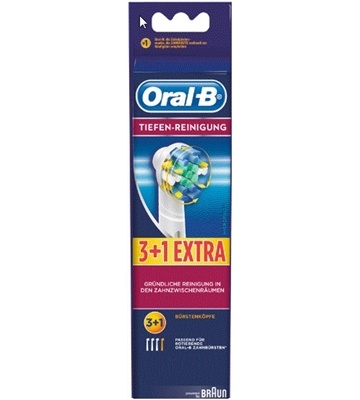 Oral-B Tiefenreinigung Aufsteckb. (3er+1) (weiß)