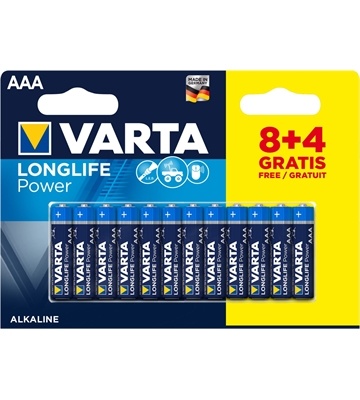 Varta Longlife Power AAA 8+4er Blister