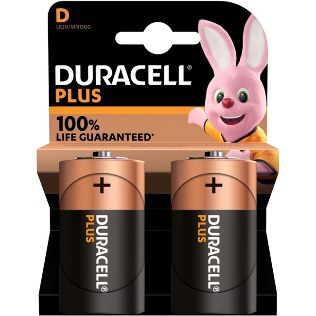 Duracell Plus D (MN1300/LR20) 2er Blister