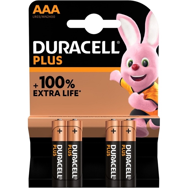 Duracell Plus AAA (MN2400/LR3) 4er Blister