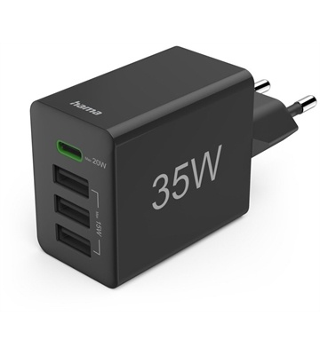 Hama Multi USB/USB-C Ladegerät (35W) (schwarz)