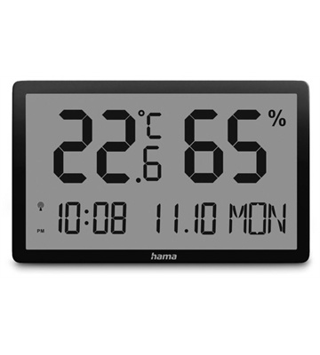Hama Lombok Thermo-/Hygrometer (schwarz)