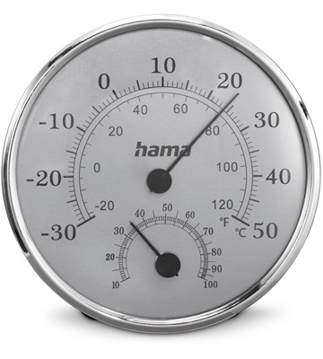 Hama Saipan Thermo-/Hygrometer (silber)