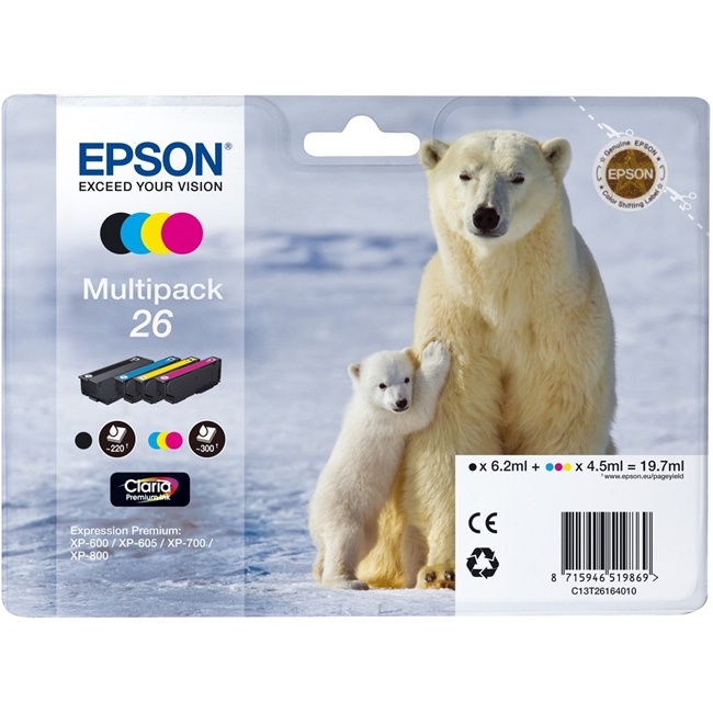 Epson 26 Claria Premium Multipack