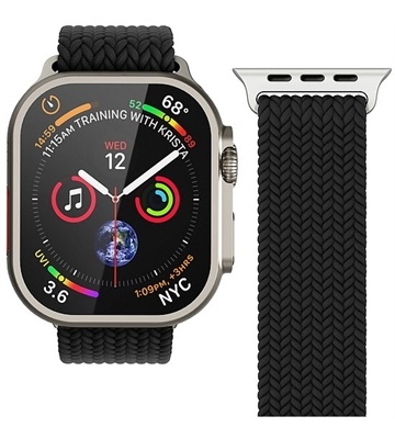 VONMÄHLEN Watch Straps Woven Loop Armband (schwarz)