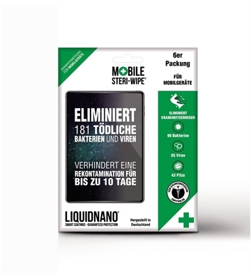 Liquidnano Steri-Wipe Desinfektionstuch (6er)