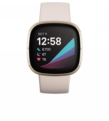 Fitbit Sense (mondweiß/edelstahl)