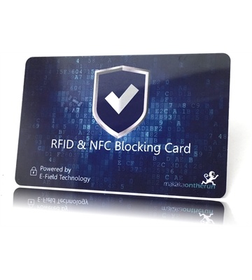 makakaontherun RFID NFC Blocker Karte (blau)