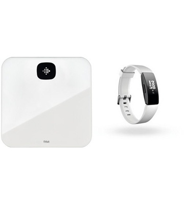 Fitbit Aria Air Bundle Inspire HR (weiß)