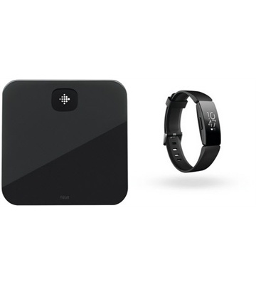 Fitbit Aria Air Bundle Inspire HR (schwarz)