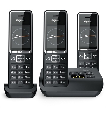 Gigaset Comfort 550A trio (schwarz/chrom)
