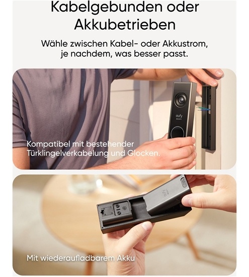 Eufy Video Doorbell E340 mit Gong