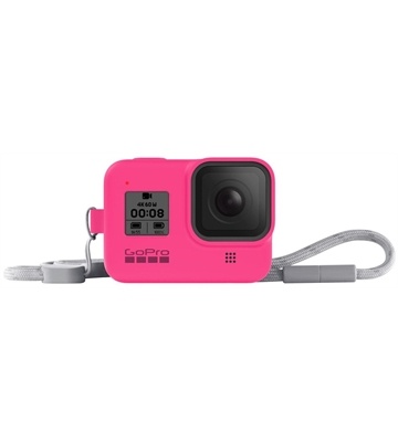 GoPro Hülle + Trageband (bonbonrosa)