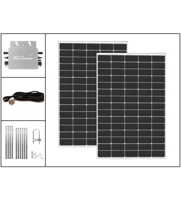Hyrican Balkonkraftwerk WVC600 (schwarz/silber)