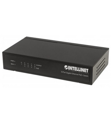 Intellinet PoE+ Switch 5-Port Gigabit 60W