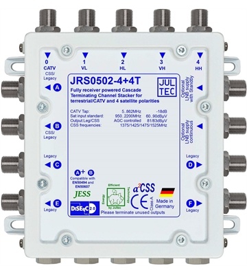 Jultec JRS 0502-4+4T Einkabelum. 5/4+5/2x4