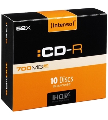 Intenso CD-R 700 MB 10 Slim Case