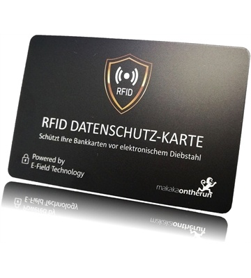 makakaontherun RFID NFC Blocker Karte (schwarz)