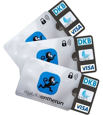 makakaontherun RFID NFC Kartenschutzhülle (3er)
