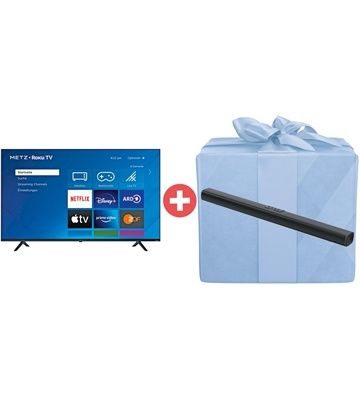 METZ blue 55MUD6001Y Roku TV + SOUNDBAR 01