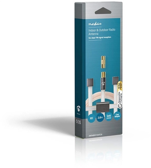 Nedis ANFMBW105AT20 Koaxial-Kabel (2m)