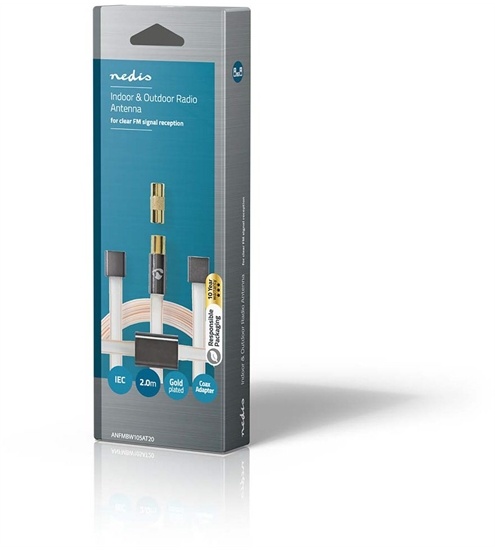 Nedis ANFMBW105AT20 Koaxial-Kabel (2m)