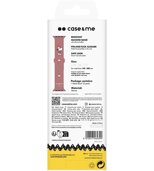 case&me Peanuts Silicon Band