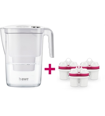 BWT Vida 2,6L + 3 Kartuschen (weiß)
