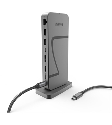 Hama USB-C Docking-Station 10 Ports (grau)