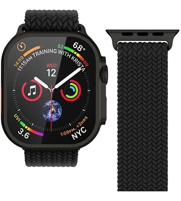 VONMÄHLEN Watch Straps Woven Loop Armband (schwarz)