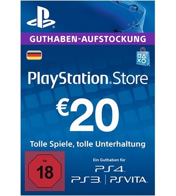 Sony PlayStation Livecards Euro 20