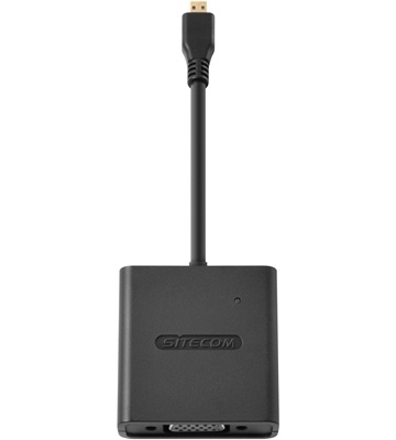 Sitecom Micro-HDMI > VGA + Audio Adapter (schwarz)