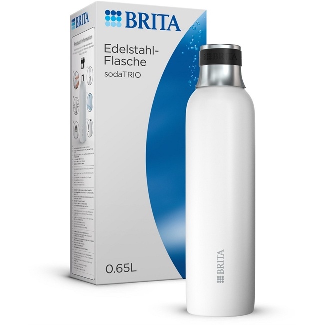 BRITA sodaTRIO Edelstahlflasche klein