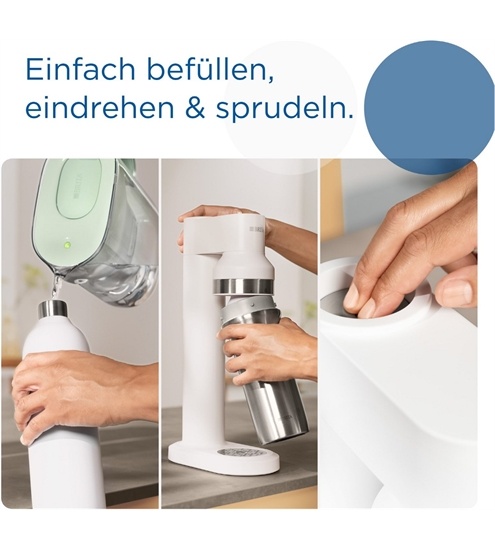 BRITA sodaTRIO Edelstahlflasche klein