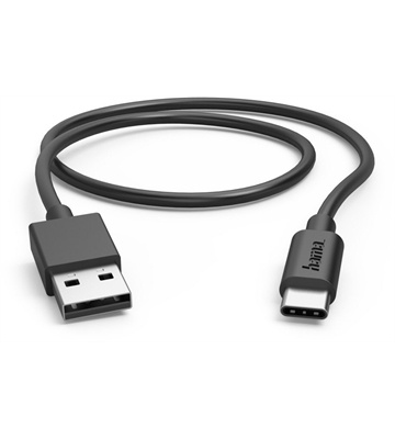 Hama Ladekabel USB-A>USB-C (0,5m) (schwarz)