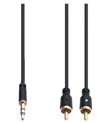e + p BS 113 S Stereo-Kabel (1,5m) (schwarz)