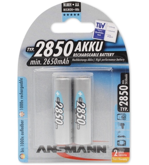 Ansmann 2850mAh NiMH 2er Blister