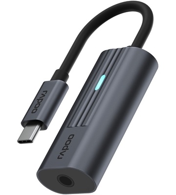 Rapoo USB-C>3,5 mm Adapter (grau)