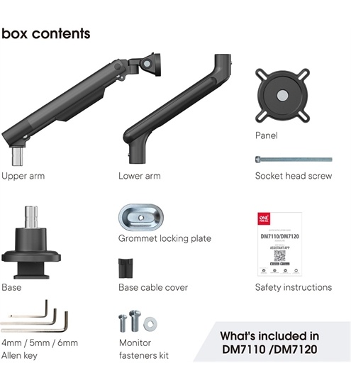 ONE FOR ALL DM 7120 360° Monitorhalterung