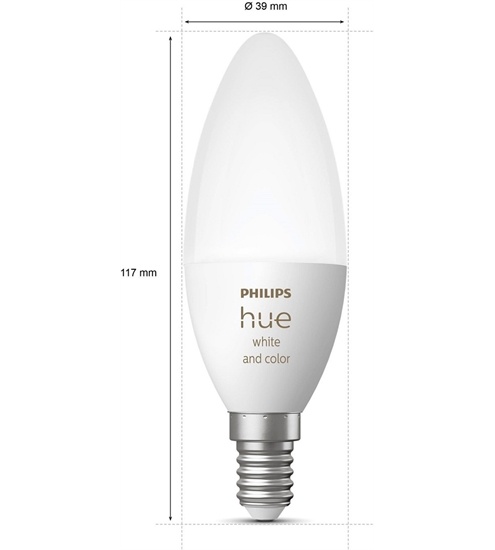 hue Hue White & Col. Amb. E14 470