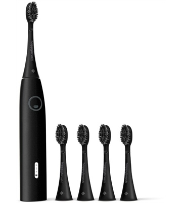 happybrush ECO VIBE 3 Starterkit + 4 Refills (schwarz) - B-Ware