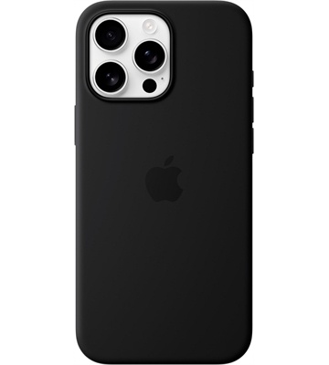 Apple Silikon Case mit MagSafe (schwarz)