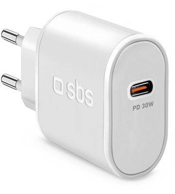 sbs USB Type-C Wall Charger (30W) (weiß)