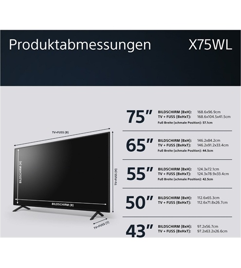 Sony KD-50X75WL